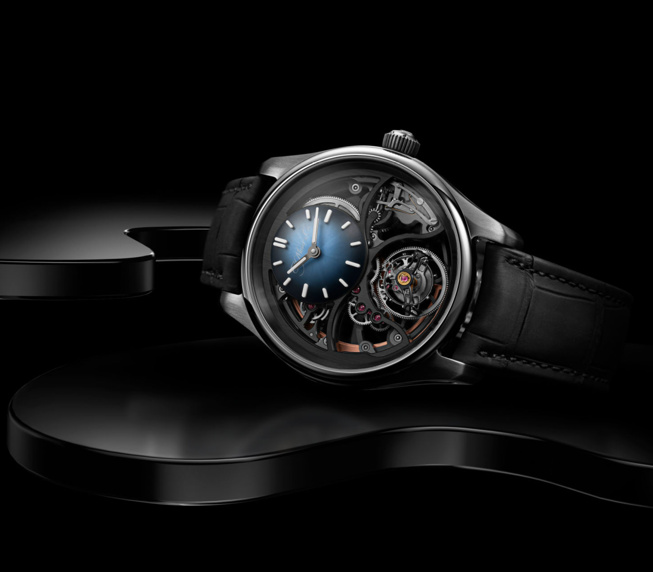H. Moser & Cie. Pioneer Cylindrical Tourbillon Skeleton