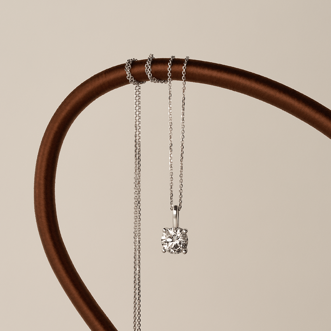 Quintessential 1.00 Carat Diamond Solitaire Pendant in 18ct White Gold