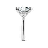 7.00 Carat Oval and Pear Cut Diamond Trilogy Ring in 18ct White Gold Hardy Brothers Jewellers