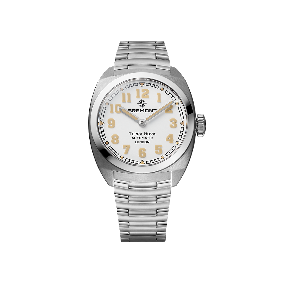Bremont Terra Nova Automatic 38mm Watch TN38-ND-SS-WH-B