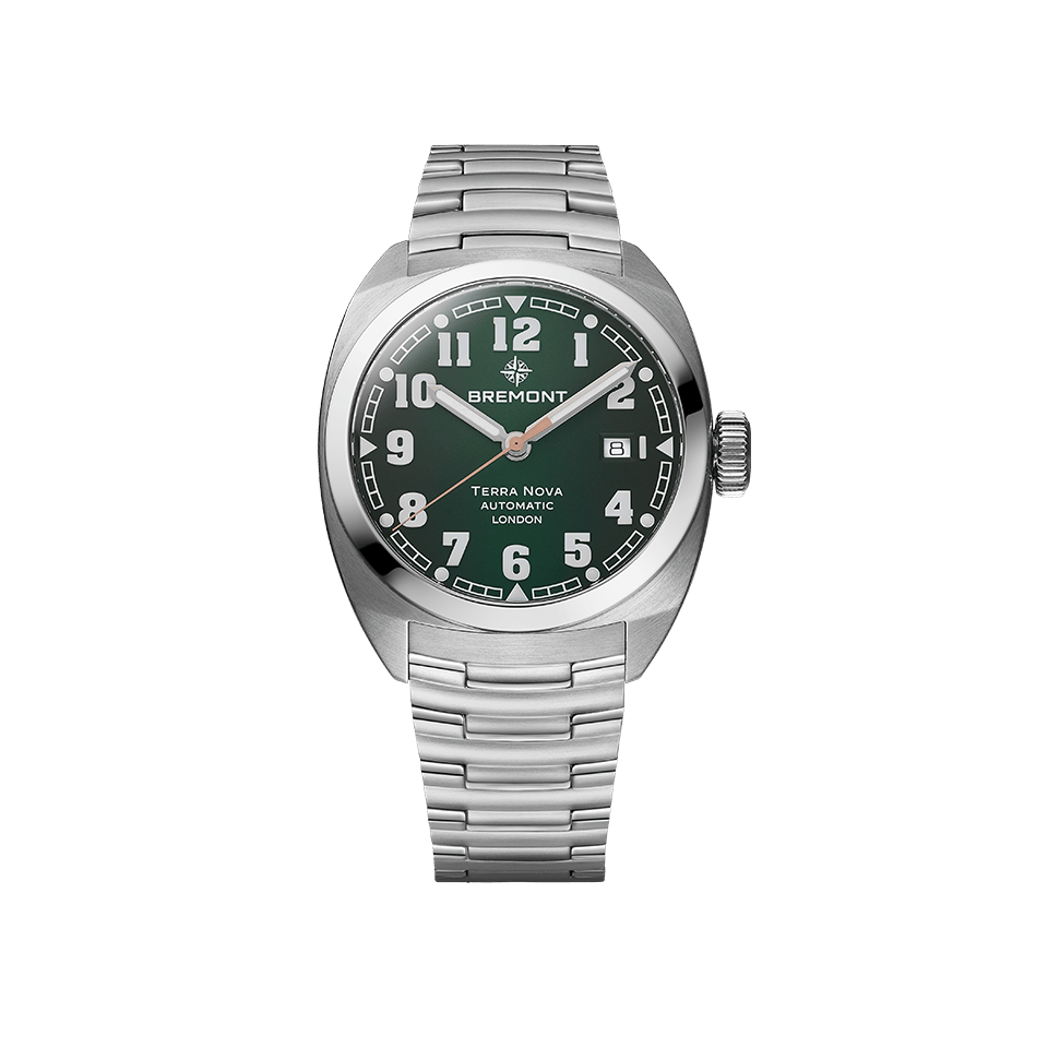 Bremont Terra Nova Automatic 40.50mm Watch TN40-DT-SS-GN-B