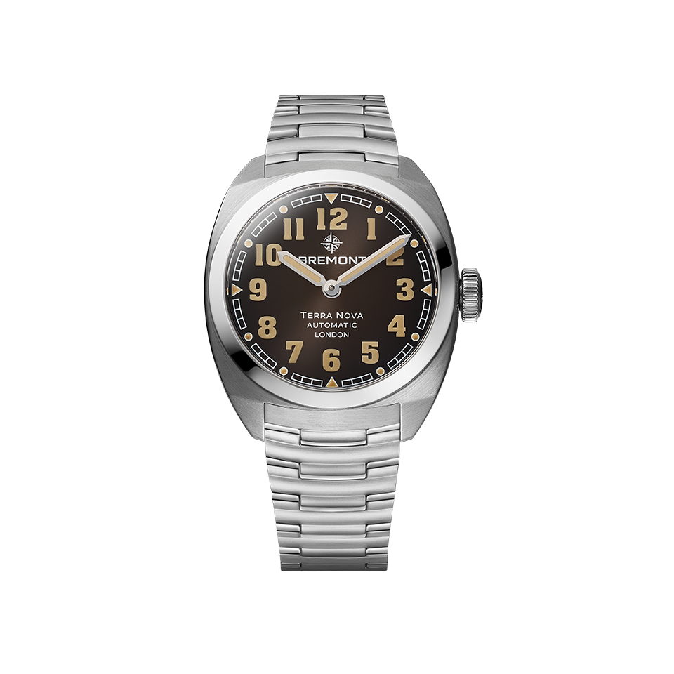 Bremont Terra Nova Automatic 38mm Watch TN38-ND-SS-BK-B