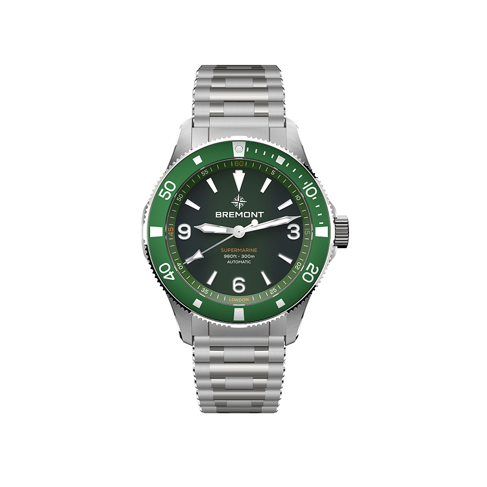 Bremont Supermarine Automatic 40mm Watch SM40-ND-SS-GN-B