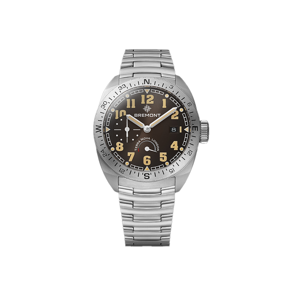 Bremont Terra Nova Automatic Power Reserve 40.50mm Watch TN40-PWR-SS-BK-B