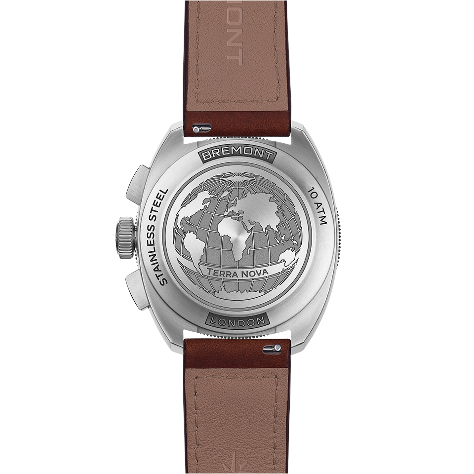 Bremont Terra Nova Automatic Chronograph 42.50mm Watch TN42-CHR-SS-BK-L-S