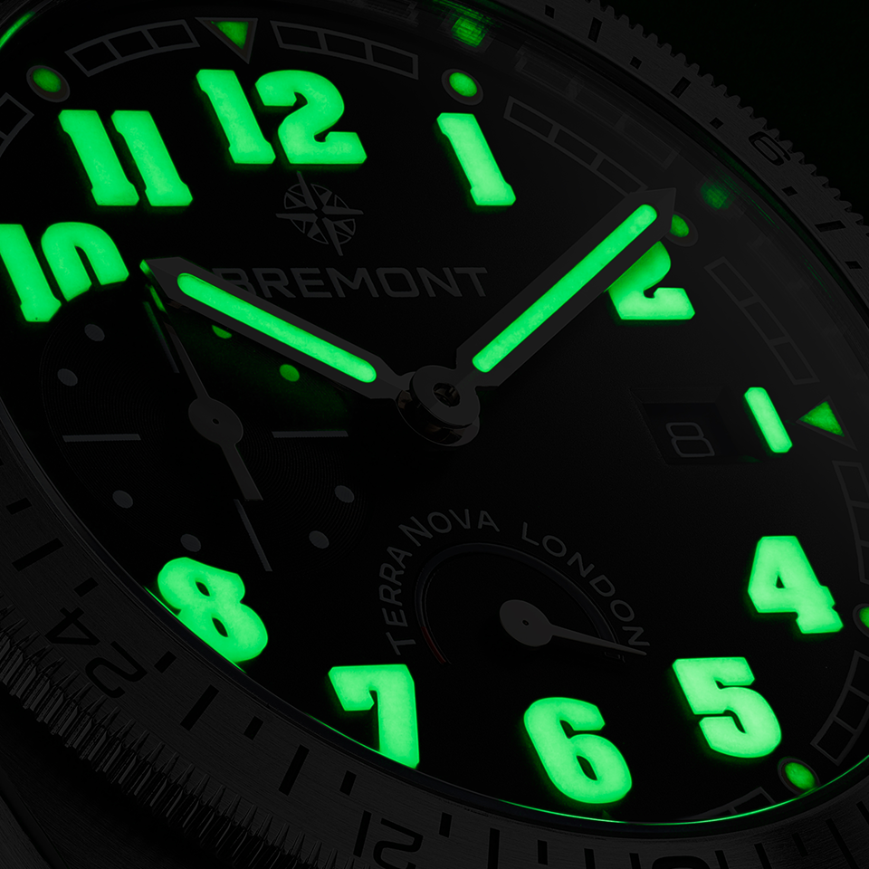 Bremont Terra Nova Automatic Power Reserve 40.50mm Watch TN40-PWR-SS-BK-B