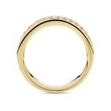 Baguette Statement Emerald and Diamond Ring in 18ct Yellow Gold
