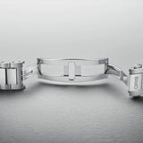 Oris Big Crown Pointer Date Automatic 40mm Watch 01 754 7798 4064-07 8 20 06 — The multi-piece stainless steel bracelet is fitted with a folding clasp for secure, comfortable wear at a 20mm lug width.