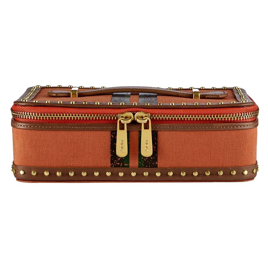 Wolf Ida Orange Travel Zip Jewellery Case 190045