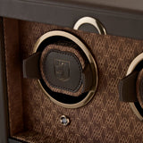 WOLF Earth 4 Piece Watch Winder in Coffee