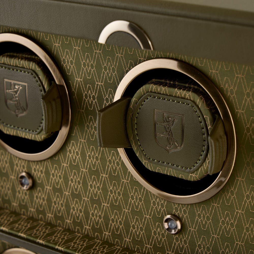 WOLF Earth 4 Piece Watch Winder in Olive
