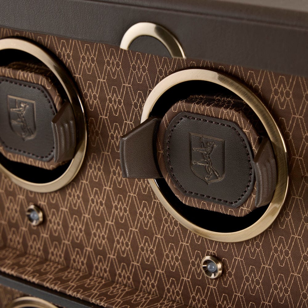 WOLF Earth 6 Piece Watch Winder in Coffee