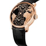 Jacob & Co. THE WORLD IS YOURS AUTOMATIC BLACK DUAL TIME ZONE 43MM