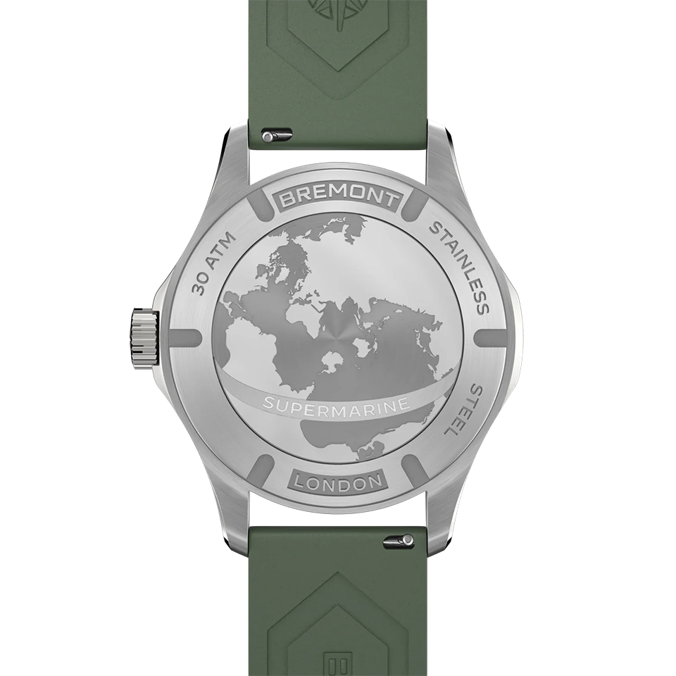 Bremont Supermarine Automatic 40mm Watch SM40-ND-SS-GN-R-S