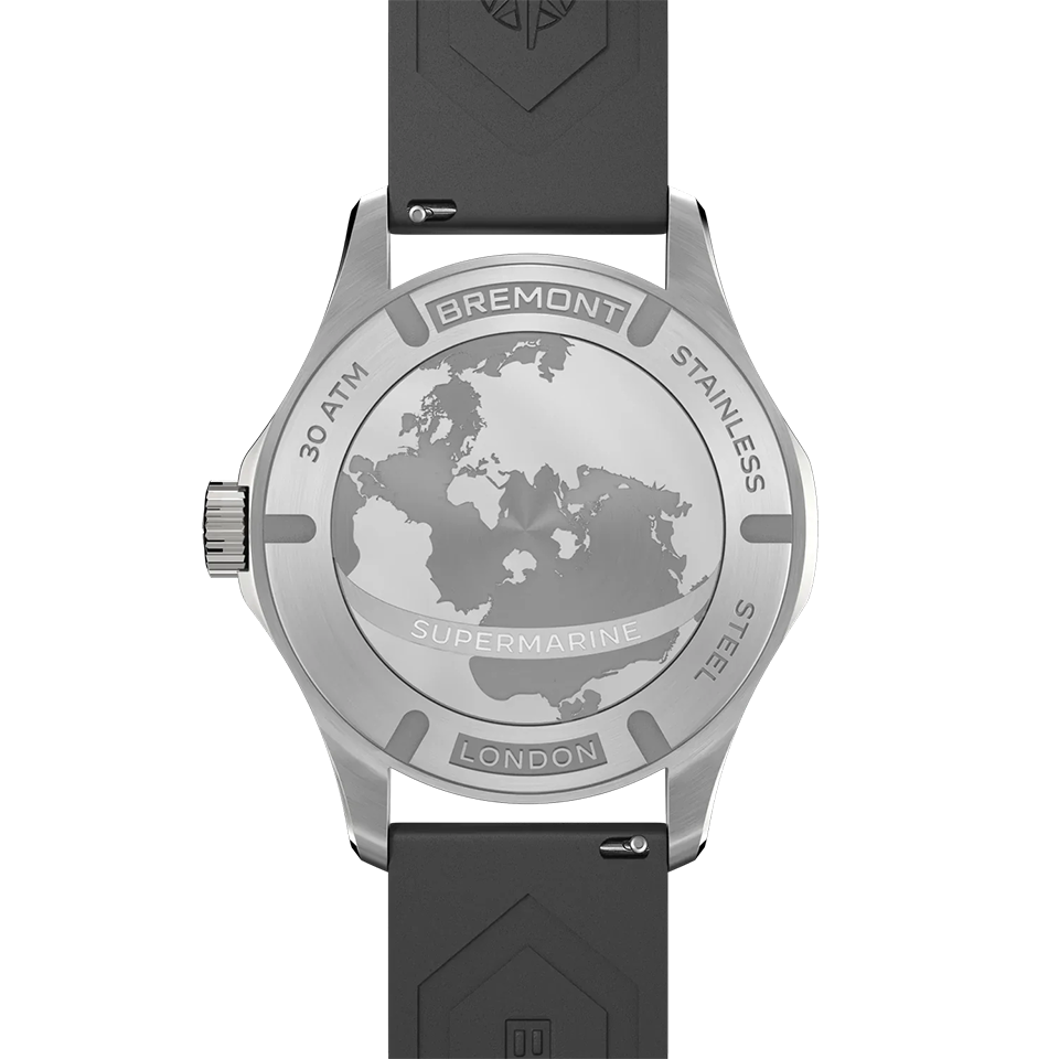 Bremont Supermarine Automatic 40mm Watch SM40-DT-SS-BK-R-S