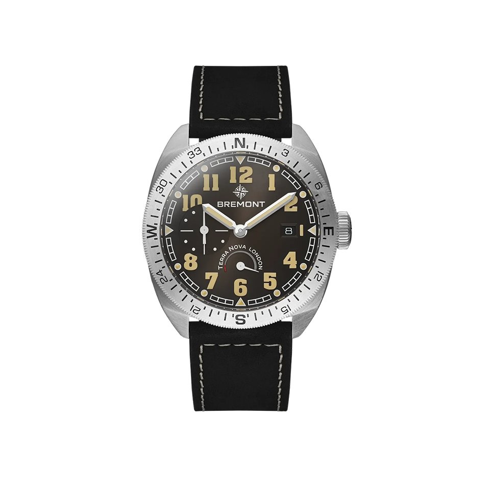 Bremont Terra Nova Automatic Power Reserve 40.50mm Watch TN40-PWR-SS-BK-L-S