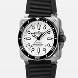 Bell & Ross BR-03 Automatic 42mm Watch BR03A-D-WH-ST/SRB