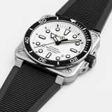 Bell & Ross BR-03 Automatic 42mm Watch BR03A-D-WH-ST/SRB