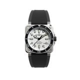 Bell & Ross BR-03 Automatic 42mm Watch BR03A-D-WH-ST/SRB