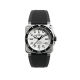 Bell & Ross BR-03 Automatic 42mm Watch BR03A-D-WH-ST/SRB