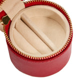 Wolf Palermo Red Double Watch Roll with Jewellery Pouch 213972