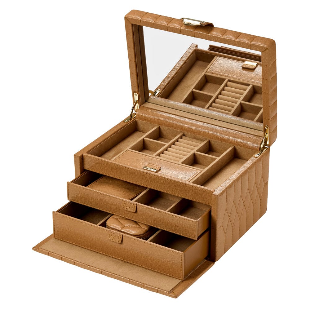 Lauren Medium Jewellery Box Caramel 349707