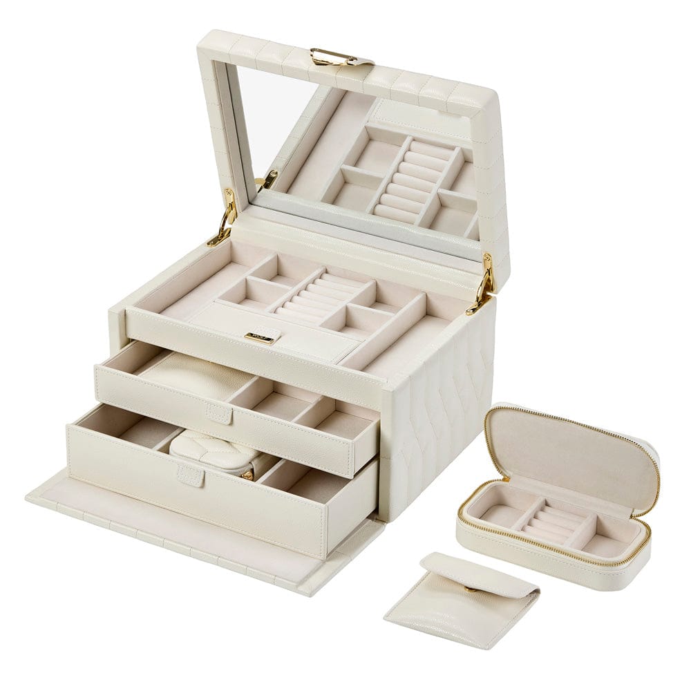Lauren Medium Jewellery Box Ivory 349752