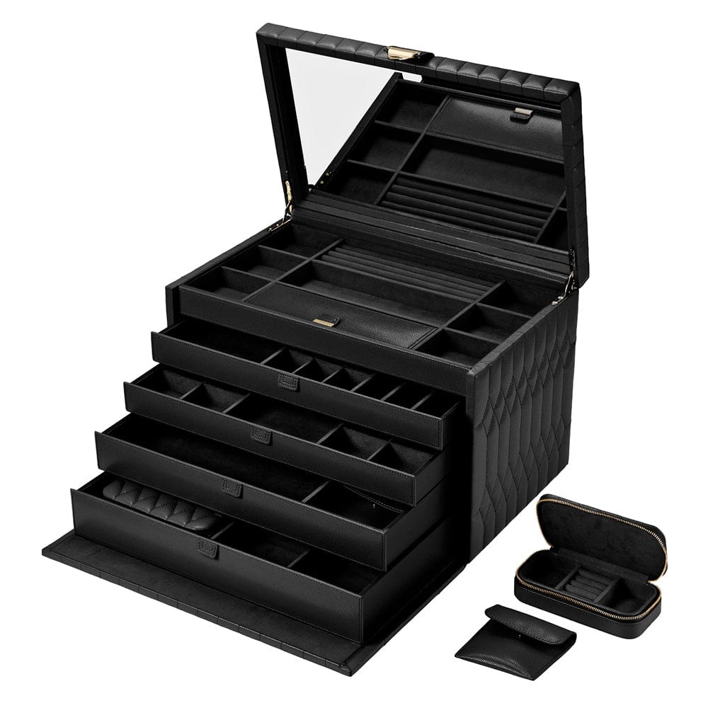 Lauren Extra Large Jewellery Box Black 349902