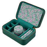 WOLF Sophia Forest Green Fruit Botanical Travel Zip Jewellery Case 397812