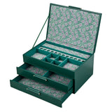 WOLF Sophia Forest Green Fruit Botanical Large Jewellery Box with Drawers 399312