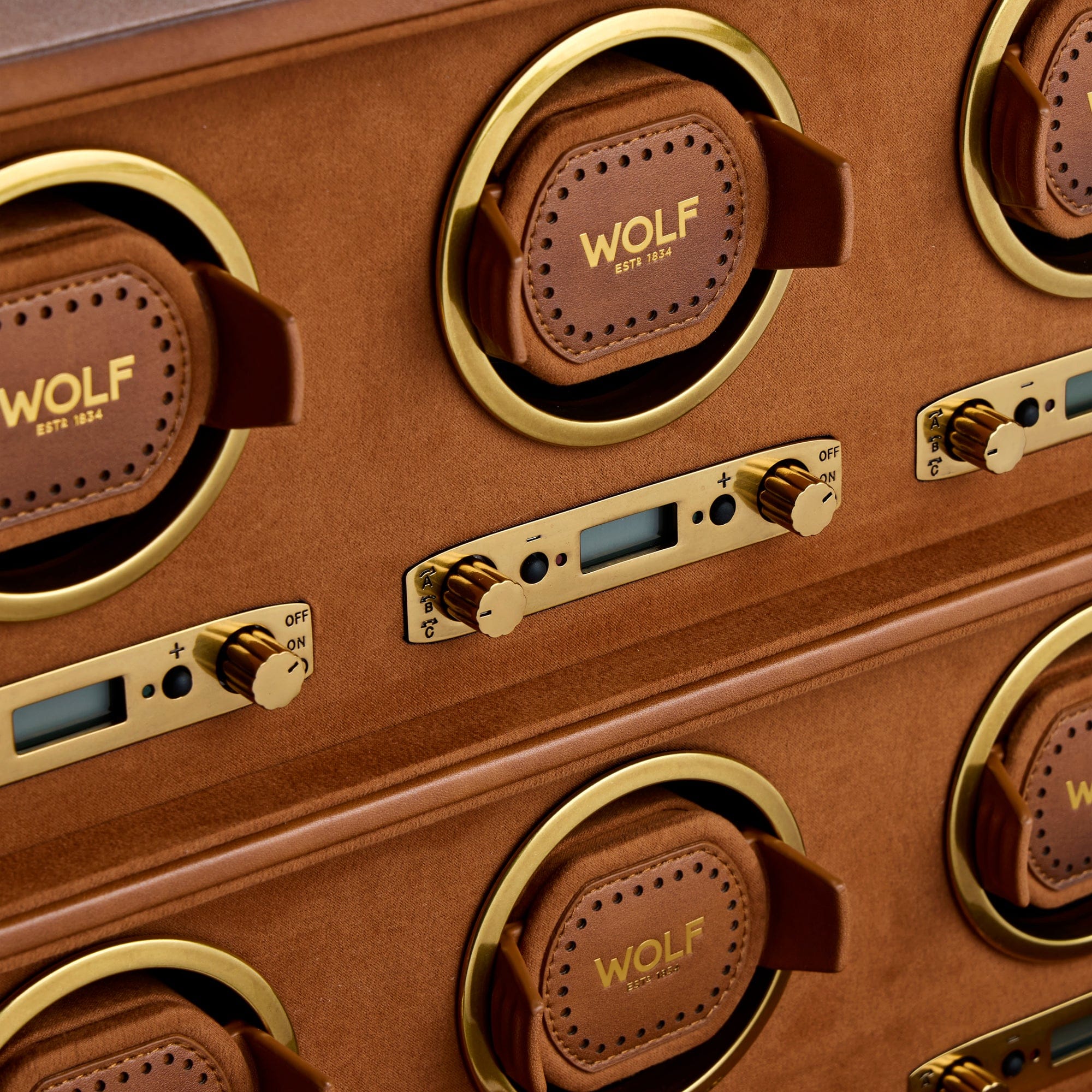 WOLF Brogue 6 Piece Watch Winder