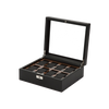 Wolf Roadster 8 Pc Watch Box Black
