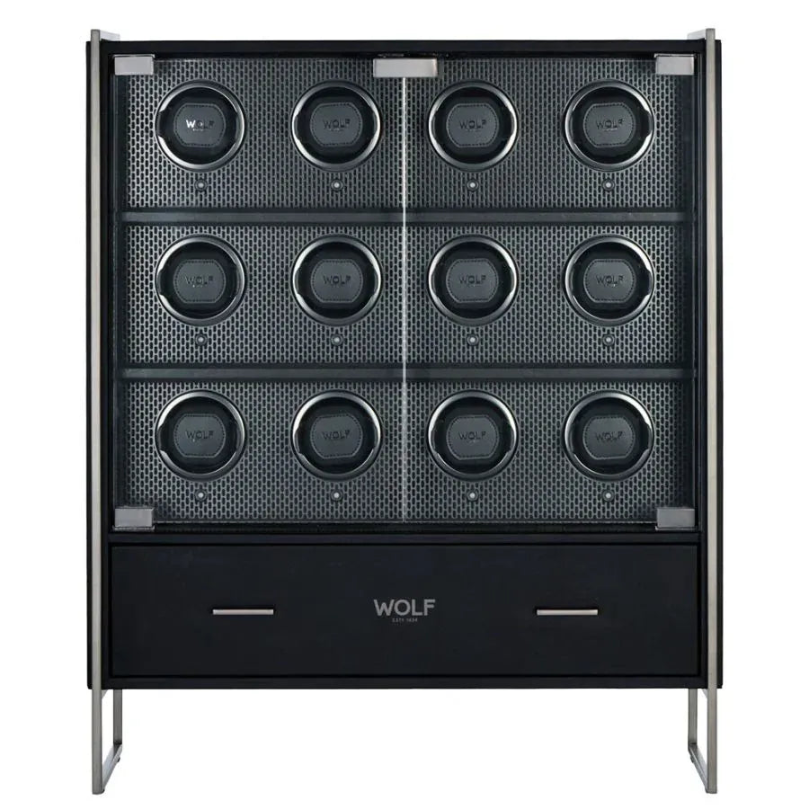 WOLF Axis 12 Piece Watch Winder Cabinet 488603