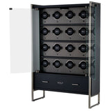 WOLF Axis 16 Piece Watch Winder Cabinet 488703