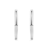 Quintessential Hoop Earrings in 18ct white gold from Hardy Brothers Jewellers, shown front-facing as a pair.