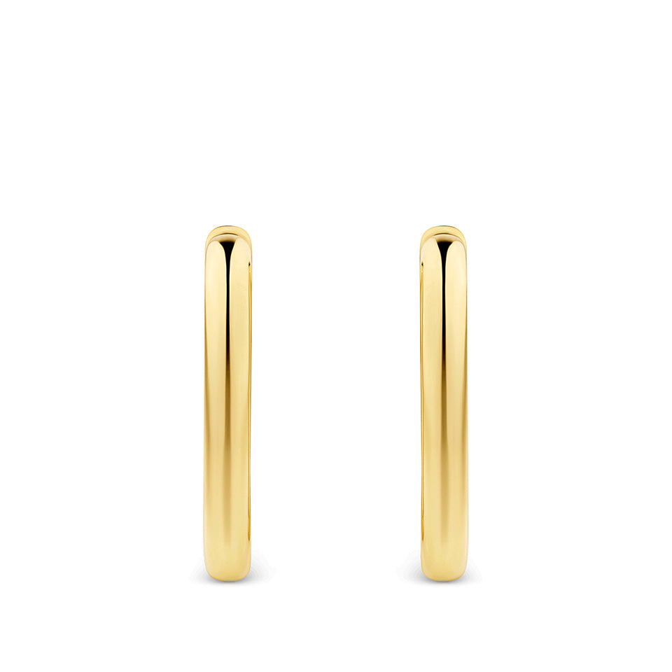 Paperclip Earrings in 18ct Yellow Gold