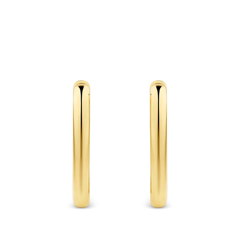 Paperclip Earrings in 18ct Yellow Gold
