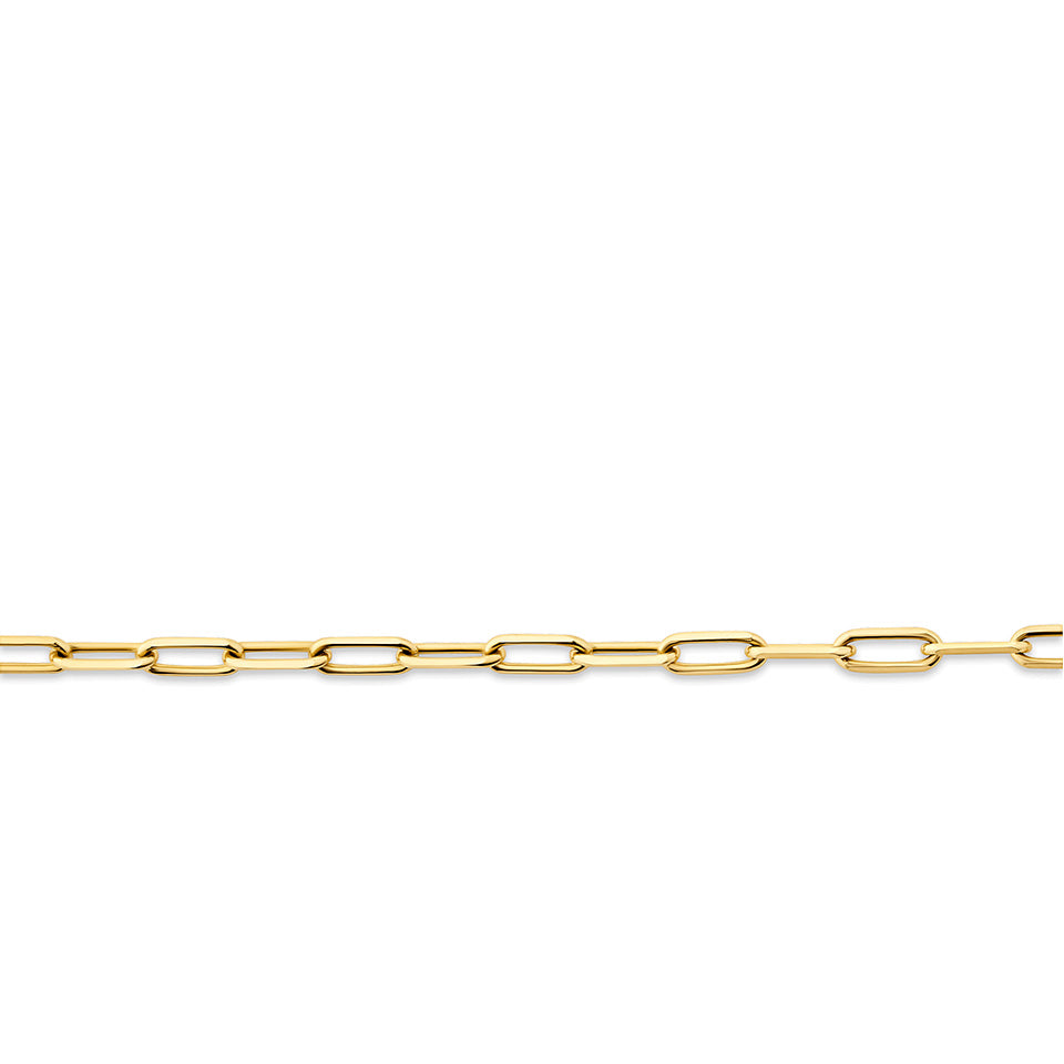 Paperclip Bracelet in 18ct Yellow Gold