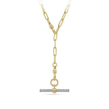 Gold Chain with removable Gold Pendant with Diamond Detailing