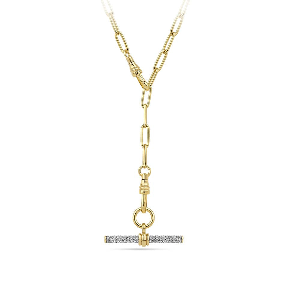 Gold Chain with removable Gold Pendant with Diamond Detailing