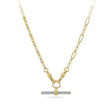 Gold Chain with removable Gold Pendant with Diamond Detailing