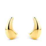 Dome Hoop Earrings in 18ct Yellow Gold