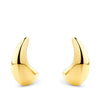 Dome Hoop Earrings in 18ct Yellow Gold