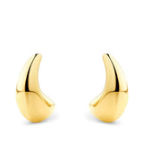 Dome Hoop Earrings in 18ct Yellow Gold