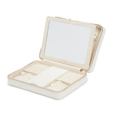 Wolf Maria White Large Zip Jewellery Case 766153