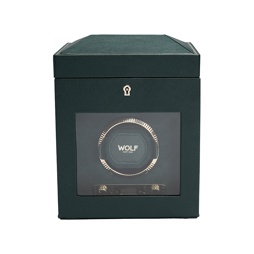 Wolf Brit Racing Green Single Watch Winder