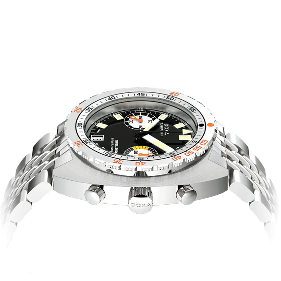 DOXA SUB 200 T-GRAPH II Sharkhunter Automatic Chronograph 42mm Watch 806.10.101.10