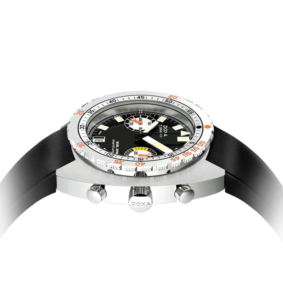 DOXA SUB 200 T-GRAPH II Sharkhunter Automatic Chronograph 42mm Watch 806.10.101.20