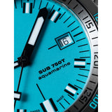 DOXA SUB 750T Aquamarine Automatic 45mm Watch 825.10.241.10 - close up of dial showing date display at 3 O'Clock
