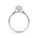 Round Brilliant Cut Diamond Engagement Ring in 18ct White Gold